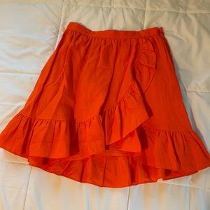 J.Crew Orange Office Skirt